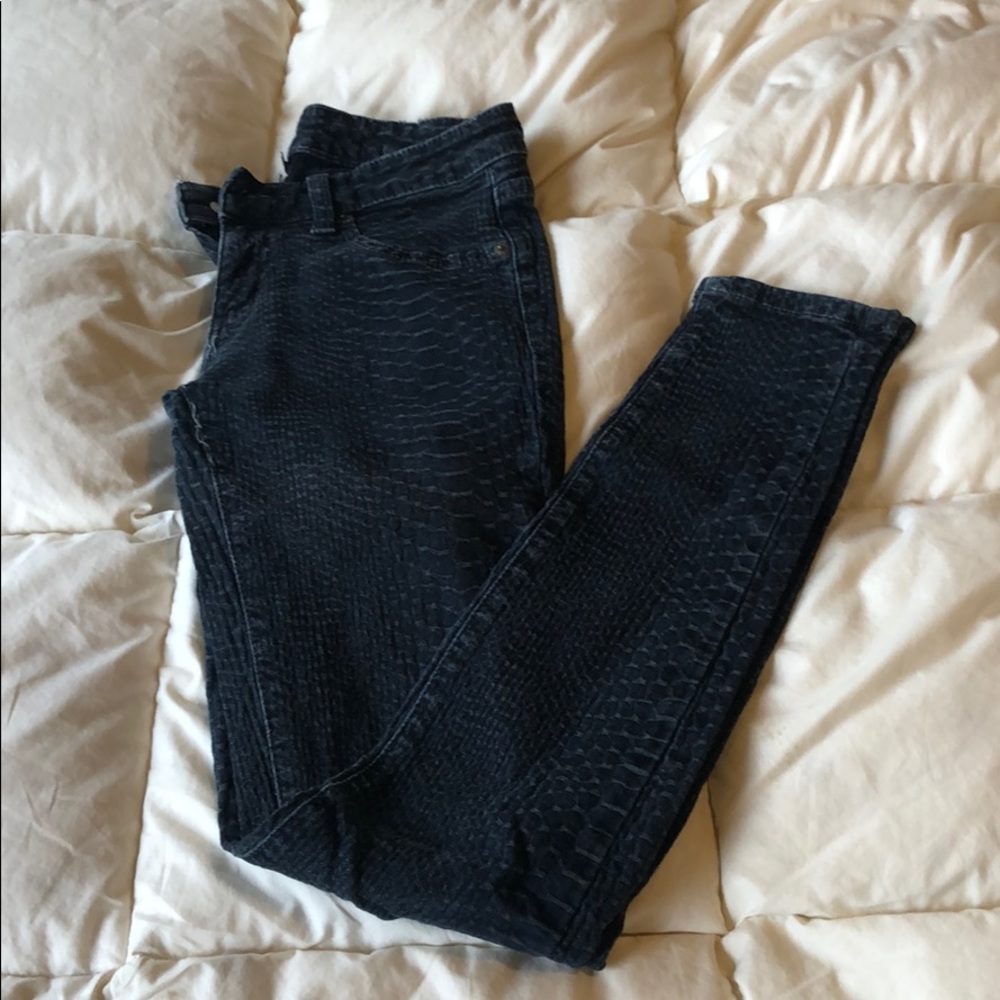 CARMAR Snake Print Denim